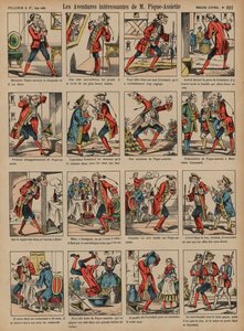 Monsieur Pique-Assiettes interessante eventyr (farvet gravering) af French School