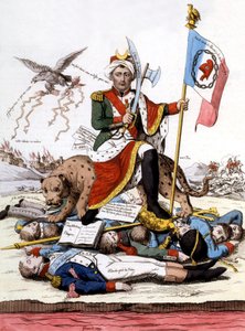 Det sidste ord i kannibalisme (gravering) af French School