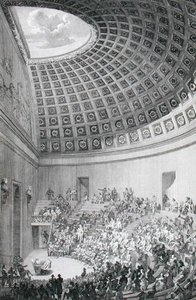 Forelæsningssalen, modelleret efter Pantheon i Rom, fra 