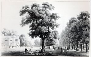 Hovedgaden i Prater, Wien, 1821 af French School