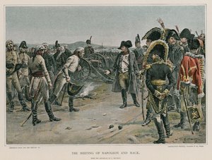 Mødet mellem Napoleon og Mack af French School