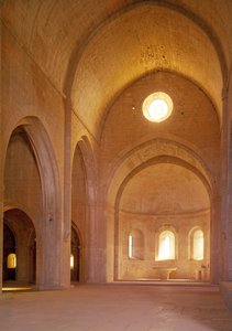 Skibet til cistercienserklosteret, grundlagt i 1146 af French School