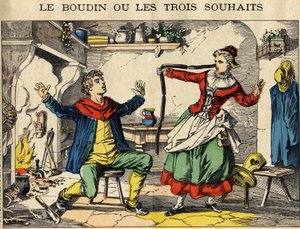 Buddingen eller de tre ønsker (eller latterlige ønsker). af French School
