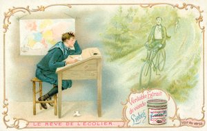 Skoledrengens drøm (chromolitho) af French School