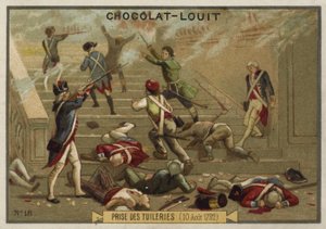 Stormen af Tuileries-paladset, den franske revolution, 10. august 1792 af French School