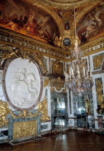 Krigssalonen i Palais de Versailles af French School