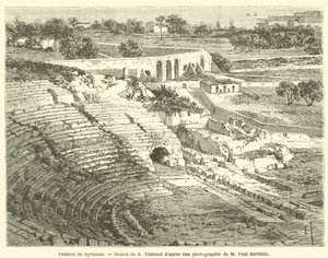 Theatre de Syracuse (gravering) af French School