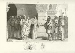 Theuderic III, King of the Franks  af French School