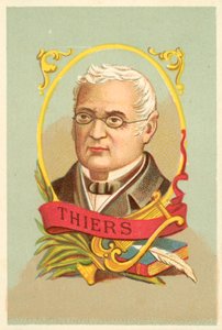 Thiers (farve litho) af French School