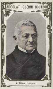 Thiers, præsident (farvet foto) af French School