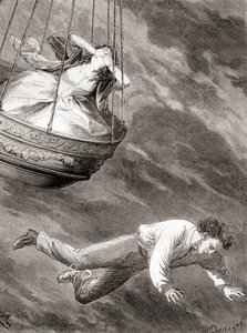 Thomas Harris, opfindsom London-videnskabsmand og løjtnant og banebrydende engelsk ballonist, der faldt i døden fra en luftballon den 25. maj 1824, fra 