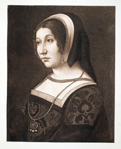 Troede at være Margaret Tudor, datter af Henry VII, Queen of Scotland, ca. 1520 Century, pub. 1902 af French School