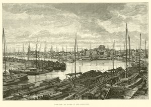 Tien-Tsin, Pei-Ho og dens sammenløb (gravering) af French School