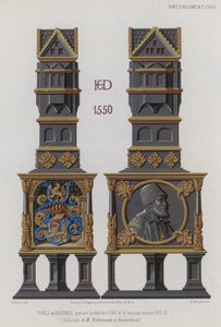 Kakkelovn fra 1550 af French School