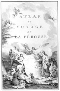 Titelblad for Atlas du Voyage de La Perouse udgivet ca. 1797 af French School