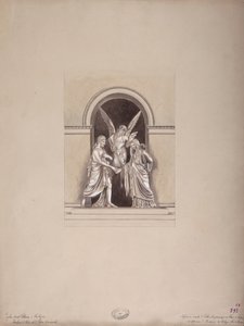 Felix og Elisa Baciocchis grav, San Petronio-basilikaen, Bologna, ca. 1900-20 af French School