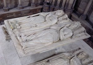 Grav af Louis de France (d.1407) Hertug af Orleans og hans kone, Valentin Visconti (d.1408) Prinsesse af Milano, 1502-15 af French School