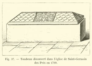 Grav fundet i kirken Saint-Germain des Pres i 1799 af French School