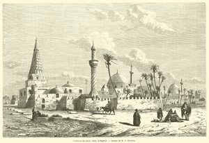 Sheikh Omars grav i Bagdad (gravering) af French School