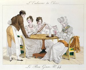 Too Much Choice, plade 44 fra Le Bon Genre, 1827 af French School