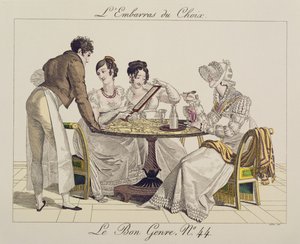 Too Much Choice, plade 44 fra Le Bon Genre, 1827 af French School