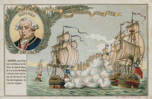 Byttekort med et billede, der viser et søslag af French School