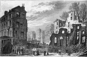 Transformationer af Paris under det andet imperium, Haussmann Paris: gennemboring af boulevarden Saint Germain (Saint-Germain) af French School