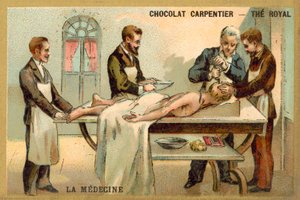 Trepanning (chromolitho) af French School