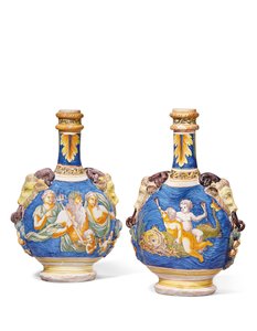 To græskar, Nevers, ca. 1680-1700 af French School