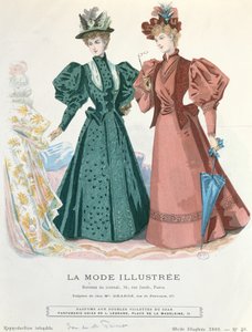 To kvinder, fra La Mode Illustrée, 1895 af French School