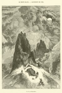 Udsigt over Mont-Blanc (gravering) af French School