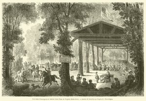 En gensidig uddannelsesskole i staten Virginia (USA) (gravering) af French School