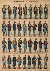 Uniforms of the Ottoman Turkish armydani af French School