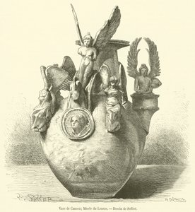 Vase af Canosa, Louvre Museum (gravering) af French School