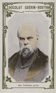 Verlaine, digter (farvet foto) af French School
