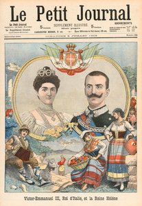 Victor-Emmanuel III af Italien og dronning Helene af French School