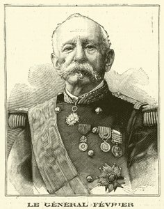Victor Fevrier, fransk general (gravering) af French School