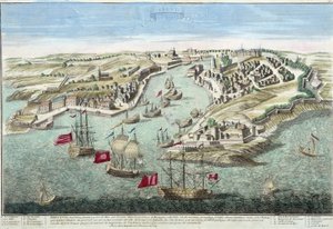 Näkymä Brestistä 1700-luvulla. af French School