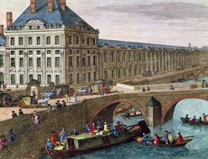 Udsigt over Seinen ved Port Royal (detaljer) af French School