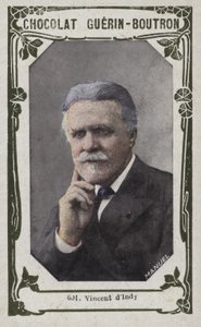 Vincent dIndy (farvet foto) af French School