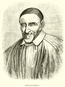 Vincent de Paul (gravering) af French School