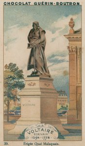 Voltaire, forfatter, 1694-1778, opført Quai Malaquais af French School