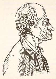 Voltaire, kopi af Boris Mestchersky (d.1957), illustration fra Histoire de la Nation Francaise, Sciences, bind I & II, af Gabriel Hanotaux (1853-1944), 1924 af French School