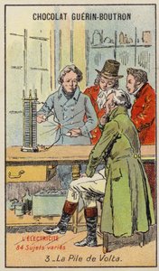 Voltas batteri (chromolitho) af French School