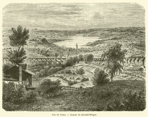Vue de Truro (gravering) af French School