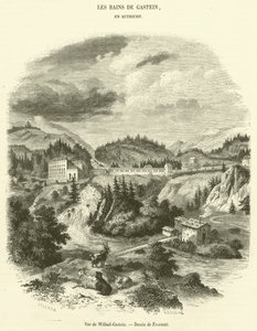 Udsigt over Wilbad-Gastein (gravering) af French School