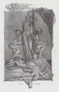 Krig (litho) af French School