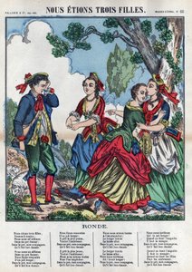 Vi var tre piger. Tre piger leger med en hyrde og gør ham utilpas. (Chants et chansons populaire de la France) Imagine d