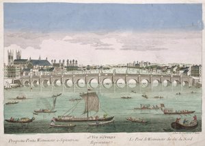 Westminster Bridge, London af French School