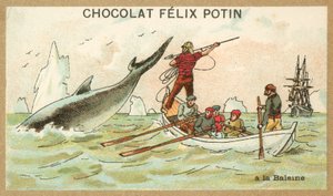 Hvalfangst (chromolitho) af French School